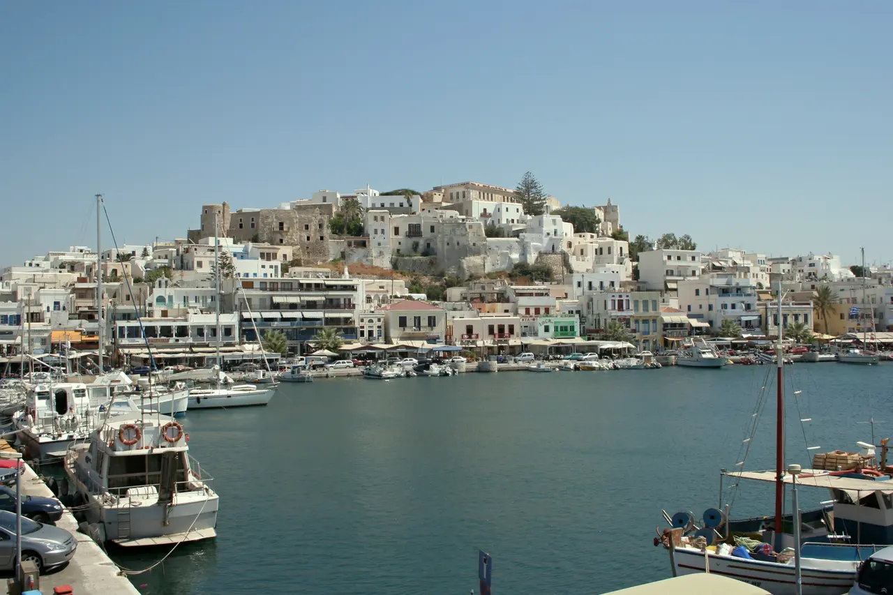 Chora of Naxos from the harbour